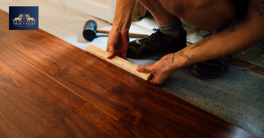 A personal doing Installation Wallpaper process