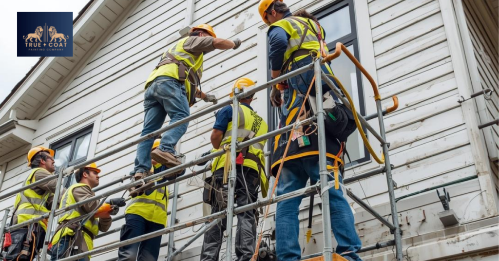 Siding and stucco painting protects