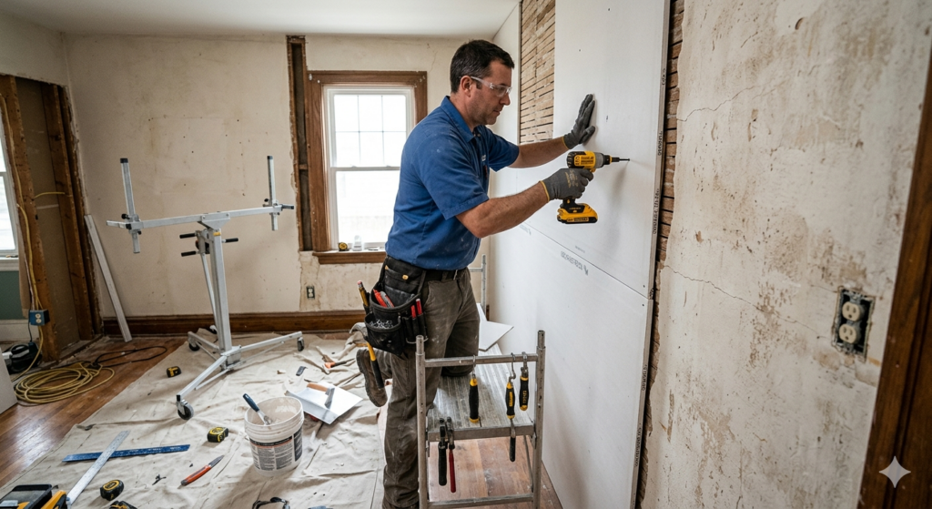 How To Install Drywall Over Plaster Walls Successfully