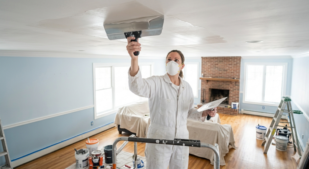 How to Skim Coat a Ceiling