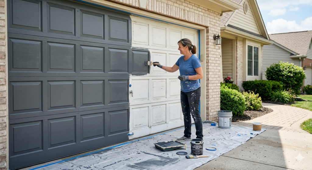 Painting a Garage Door; Step by Step Guide