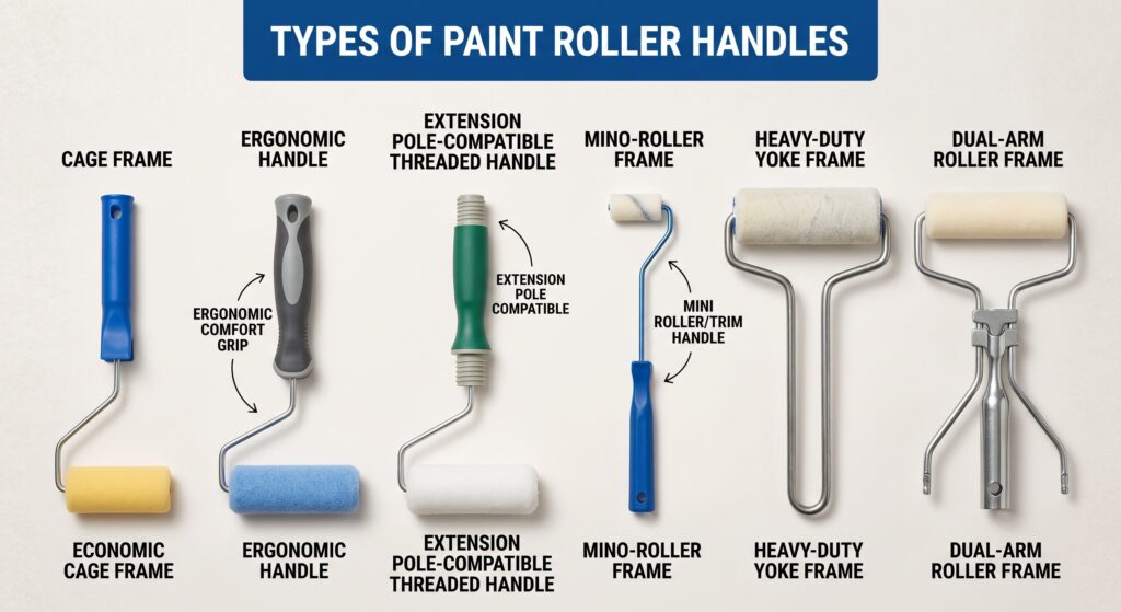 Types of Paint Roller Handles